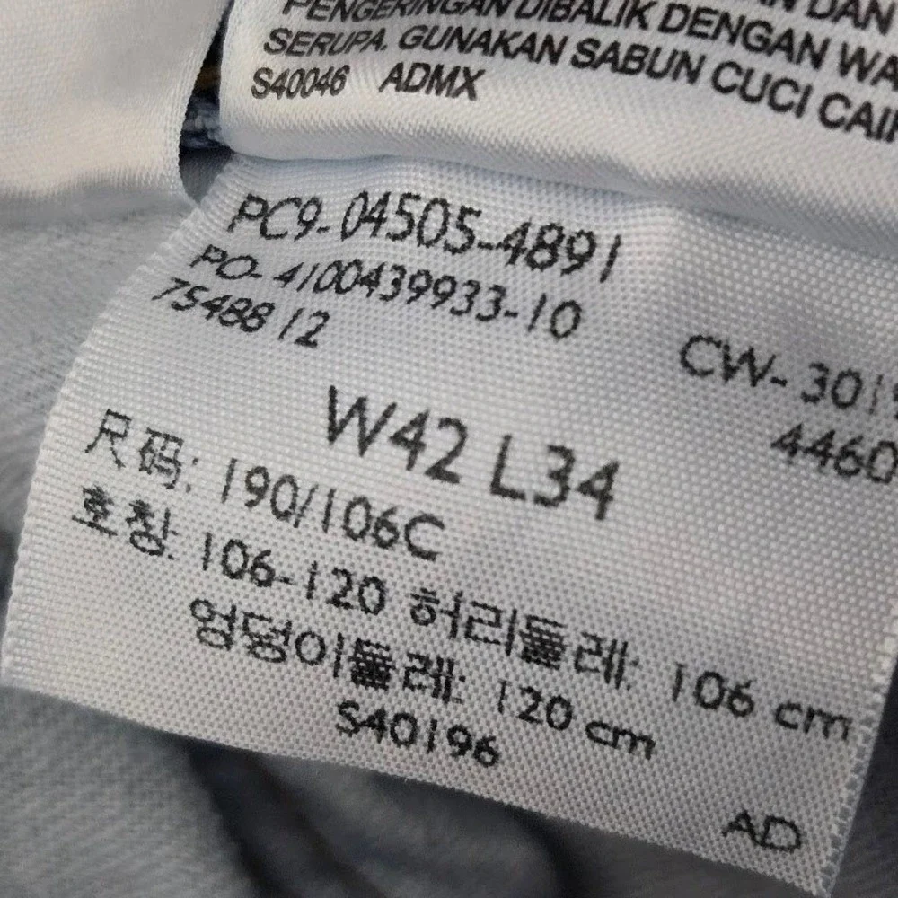 Levi's Mens 505 Regular Fit Straight Leg‎ Blue Denim Jeans 42x34